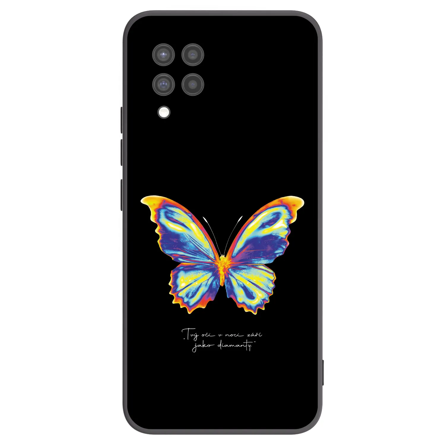 Picasee Μαύρη θήκη σιλικόνης για Samsung Galaxy A42 A426B - Diamanty Black