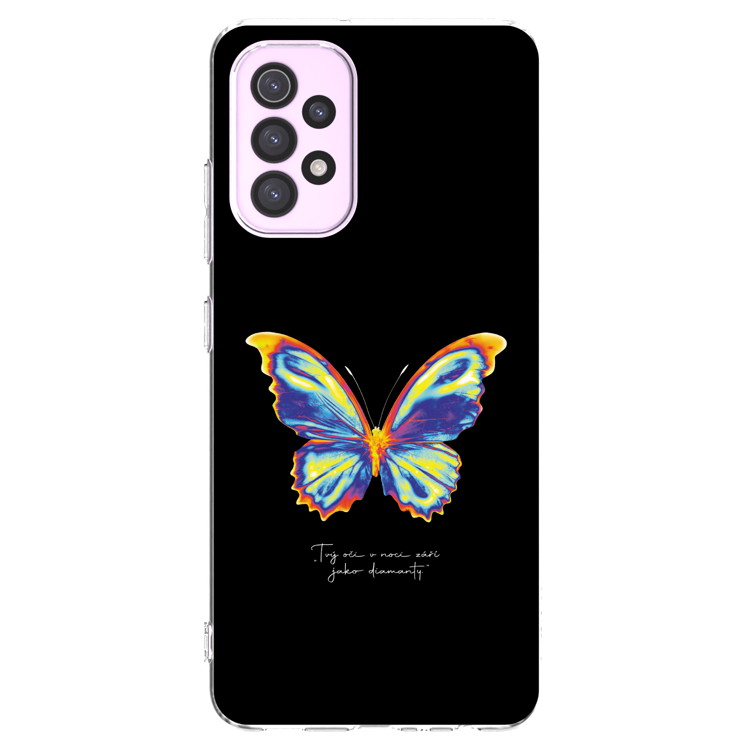 Picasee διαφανής θήκη σιλικόνης Samsung Galaxy A32 5G A326B - Diamanty Black