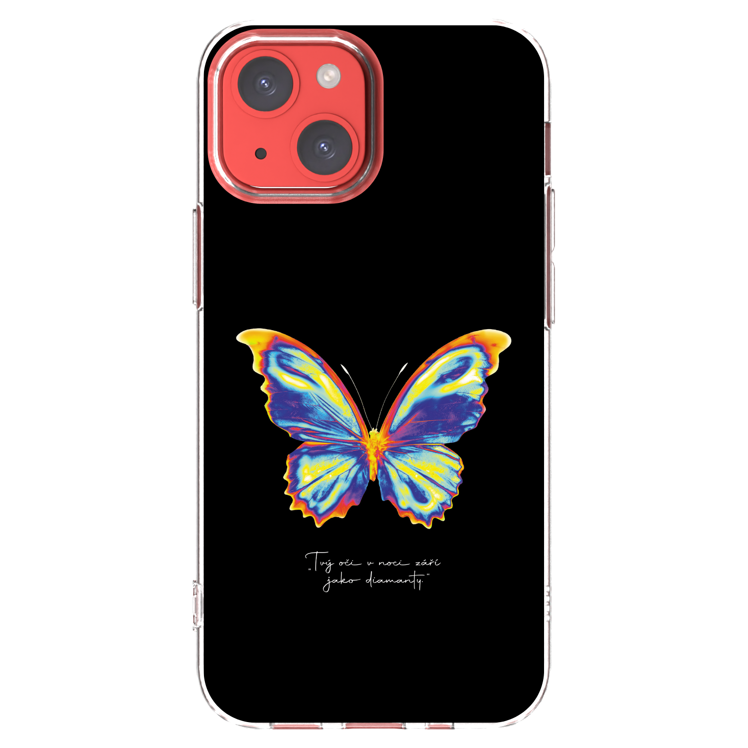 Picasee διαφανής θήκη σιλικόνης Apple iPhone 13 mini - Diamanty Black