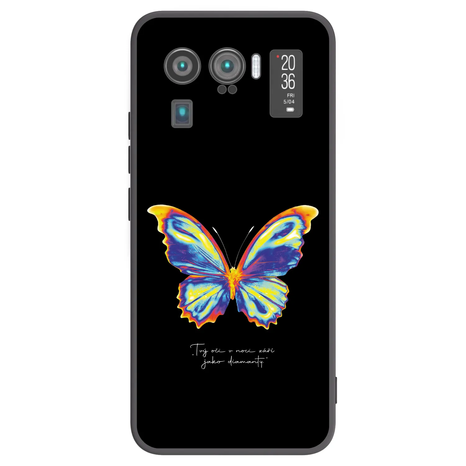 Picasee Μαύρη θήκη σιλικόνης για Xiaomi Mi 11 Ultra - Diamanty Black