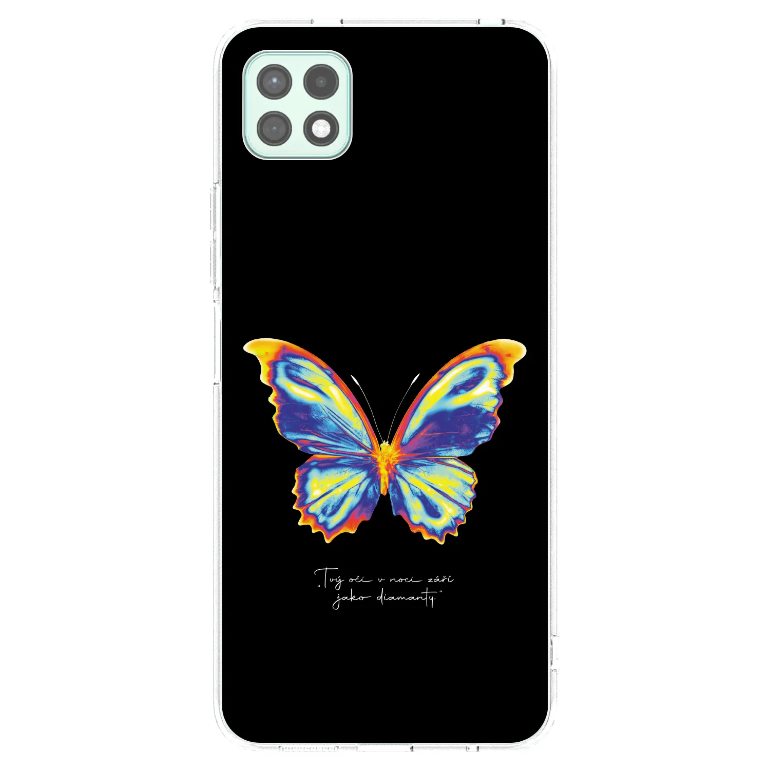 Picasee διαφανής θήκη σιλικόνης Samsung Galaxy A22 A226B 5G - Diamanty Black