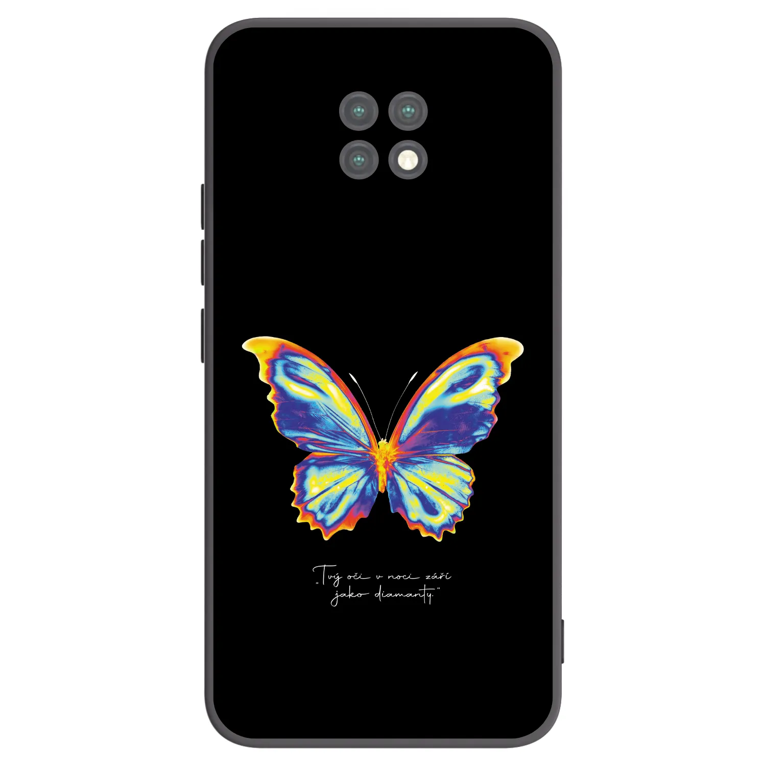 Picasee Μαύρη θήκη σιλικόνης για Xiaomi Redmi Note 9T - Diamanty Black
