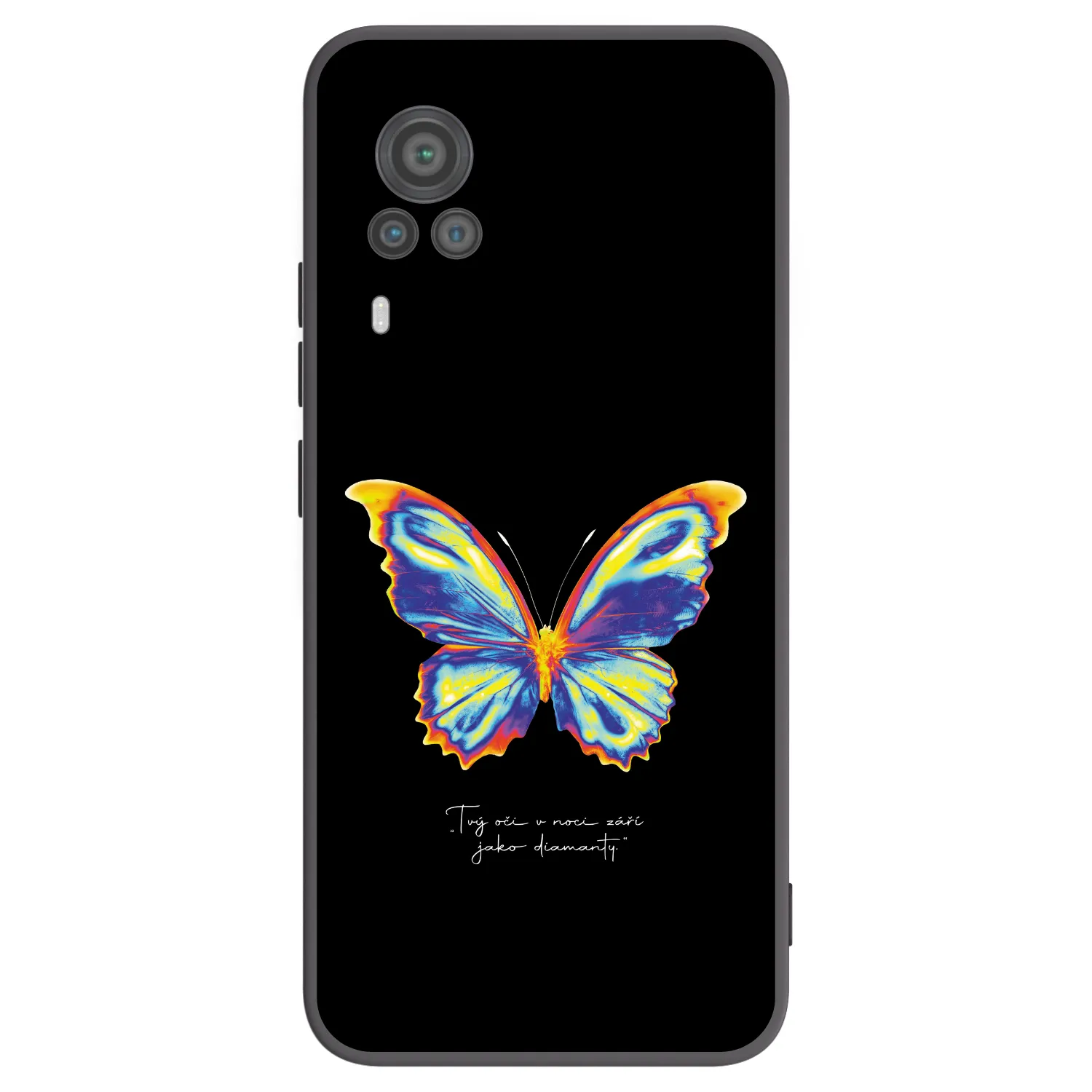 Picasee Μαύρη θήκη σιλικόνης για Vivo X60 Pro 5G - Diamanty Black