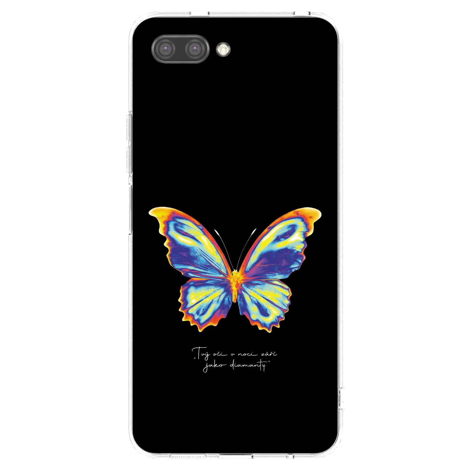 Picasee διαφανής θήκη σιλικόνης Honor 10 - Diamanty Black
