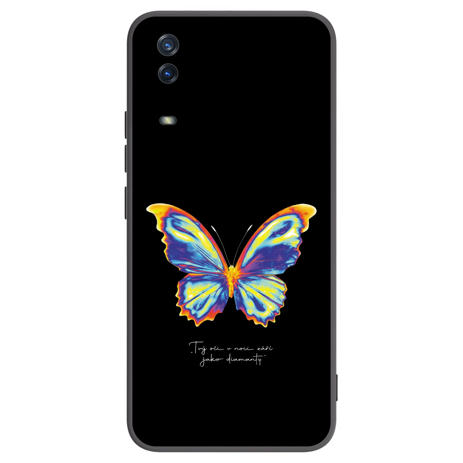 Picasee Μαύρη θήκη σιλικόνης για Vivo Y11s - Diamanty Black