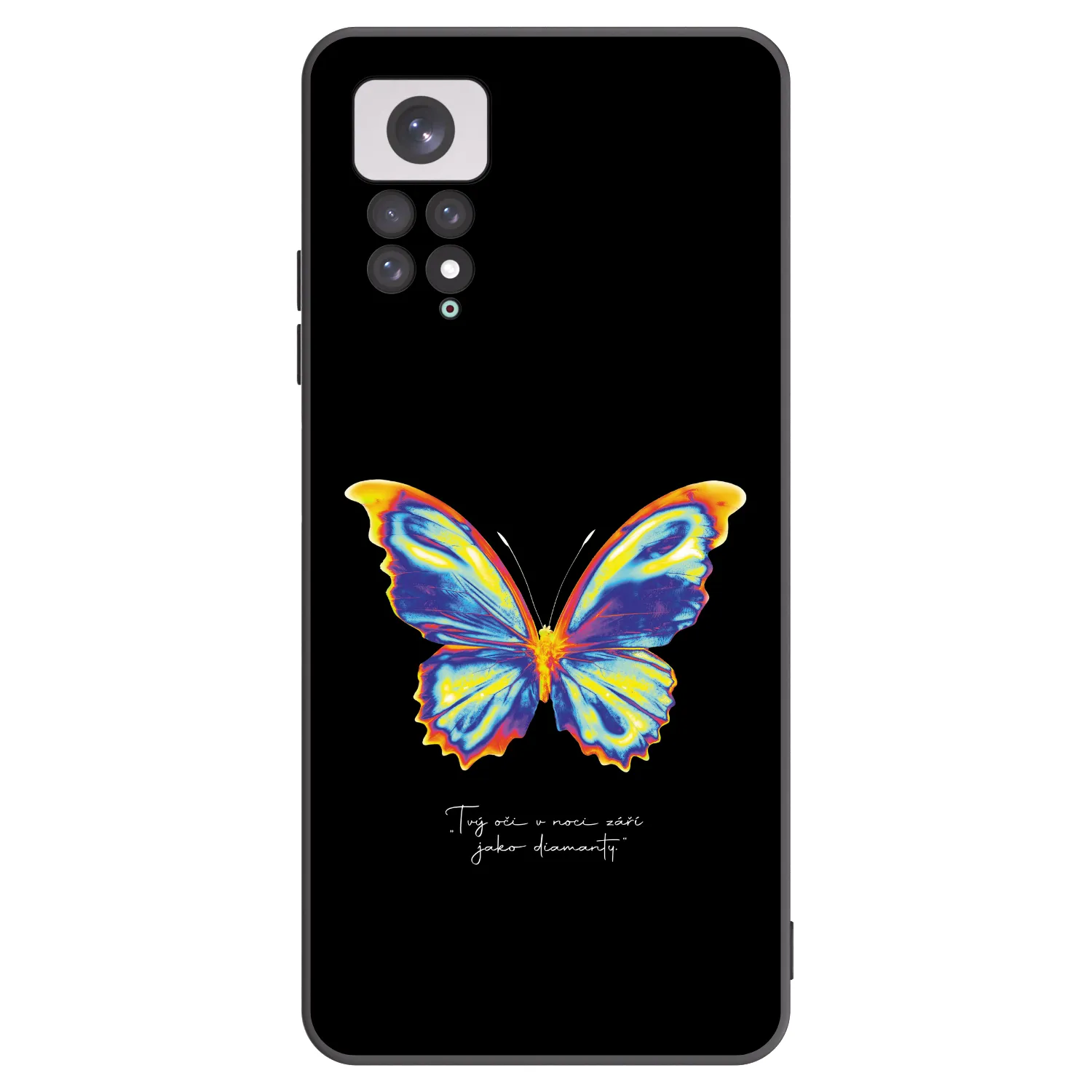 Picasee Μαύρη θήκη σιλικόνης για Xiaomi Redmi Note 11 - Diamanty Black