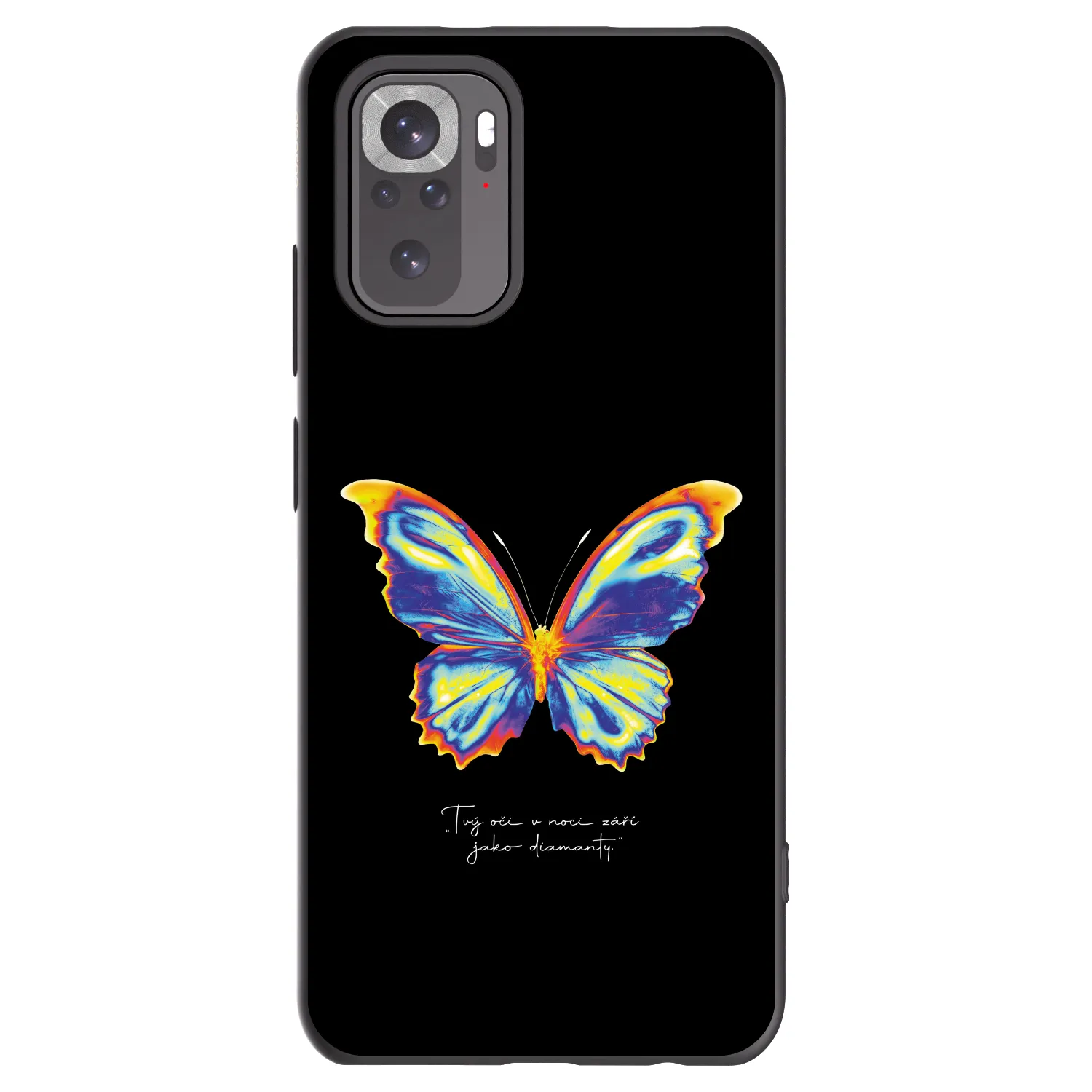 Picasee Μαύρη θήκη σιλικόνης για Xiaomi Redmi Note 11S 4G - Diamanty Black