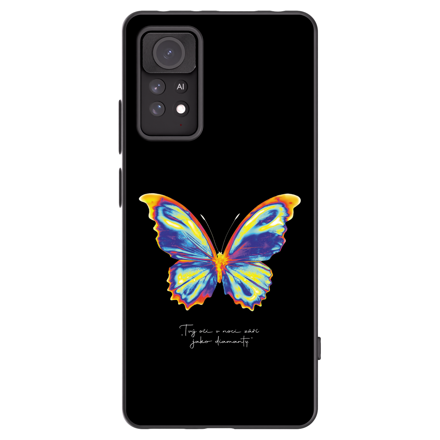 Picasee Μαύρη θήκη σιλικόνης για Xiaomi Redmi Note 11 Pro - Diamanty Black