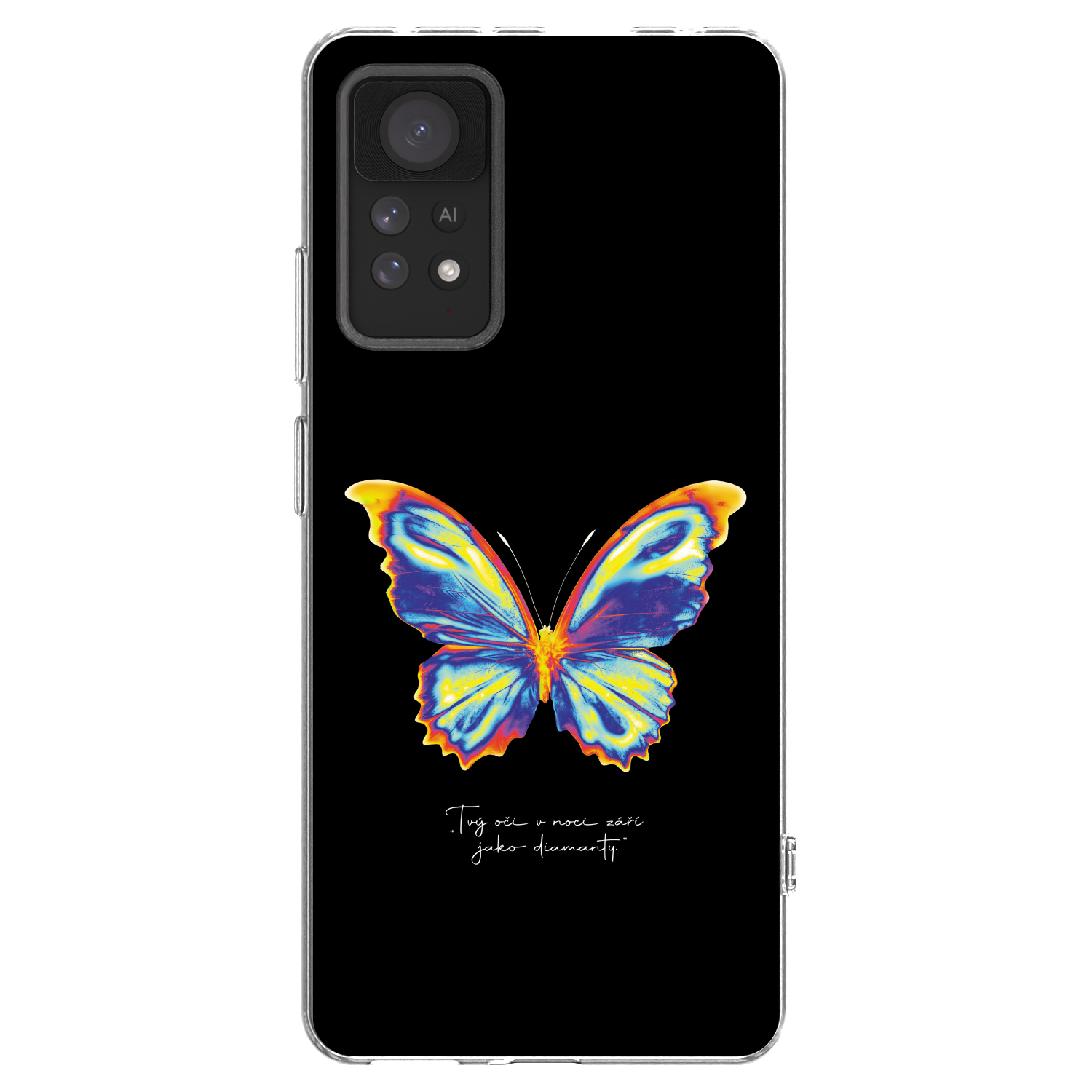Picasee διαφανής θήκη σιλικόνης Xiaomi Redmi Note 11 Pro - Diamanty Black
