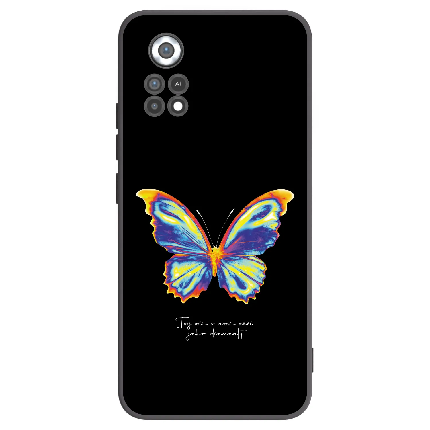 Picasee Μαύρη θήκη σιλικόνης για Xiaomi Poco X4 Pro 5G - Diamanty Black