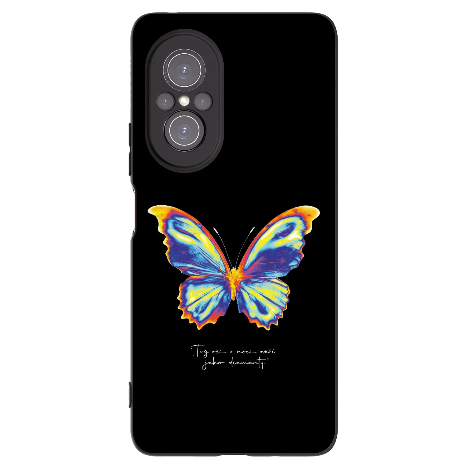 Picasee Μαύρη θήκη σιλικόνης για Huawei Nova 9 SE - Diamanty Black