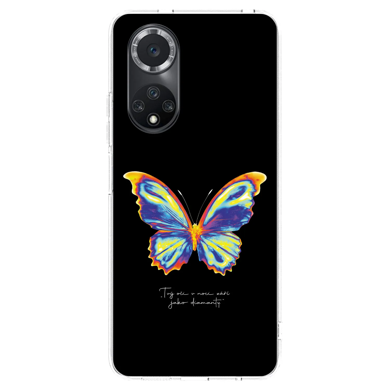 Picasee διαφανής θήκη σιλικόνης Huawei Nova 9 SE - Diamanty Black