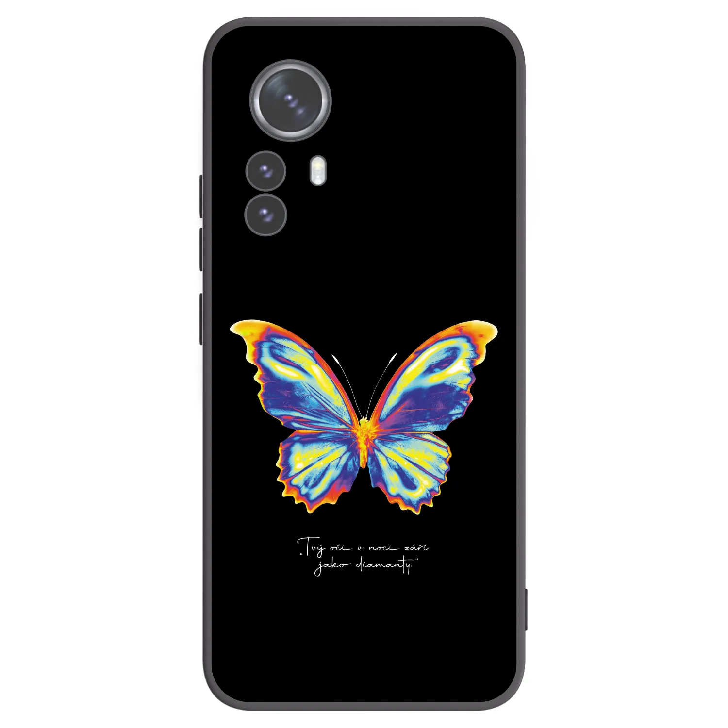 Picasee Μαύρη θήκη σιλικόνης για Xiaomi 12 Pro - Diamanty Black