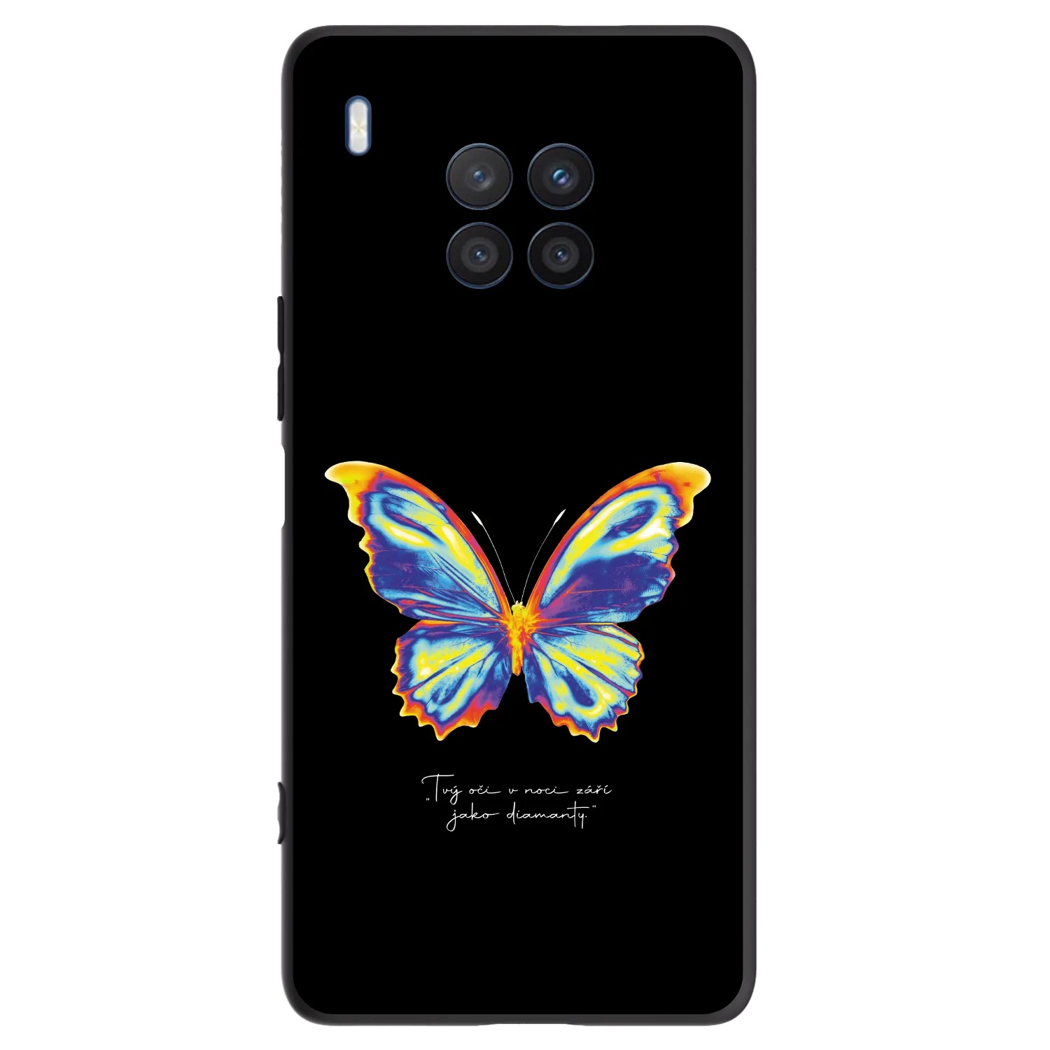 Picasee Μαύρη θήκη σιλικόνης για Honor 50 Lite - Diamanty Black
