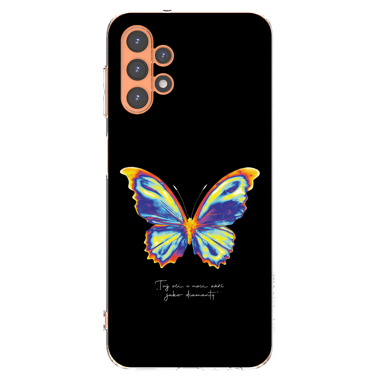 Picasee διαφανής θήκη σιλικόνης Samsung Galaxy A13 4G A135 - Diamanty Black
