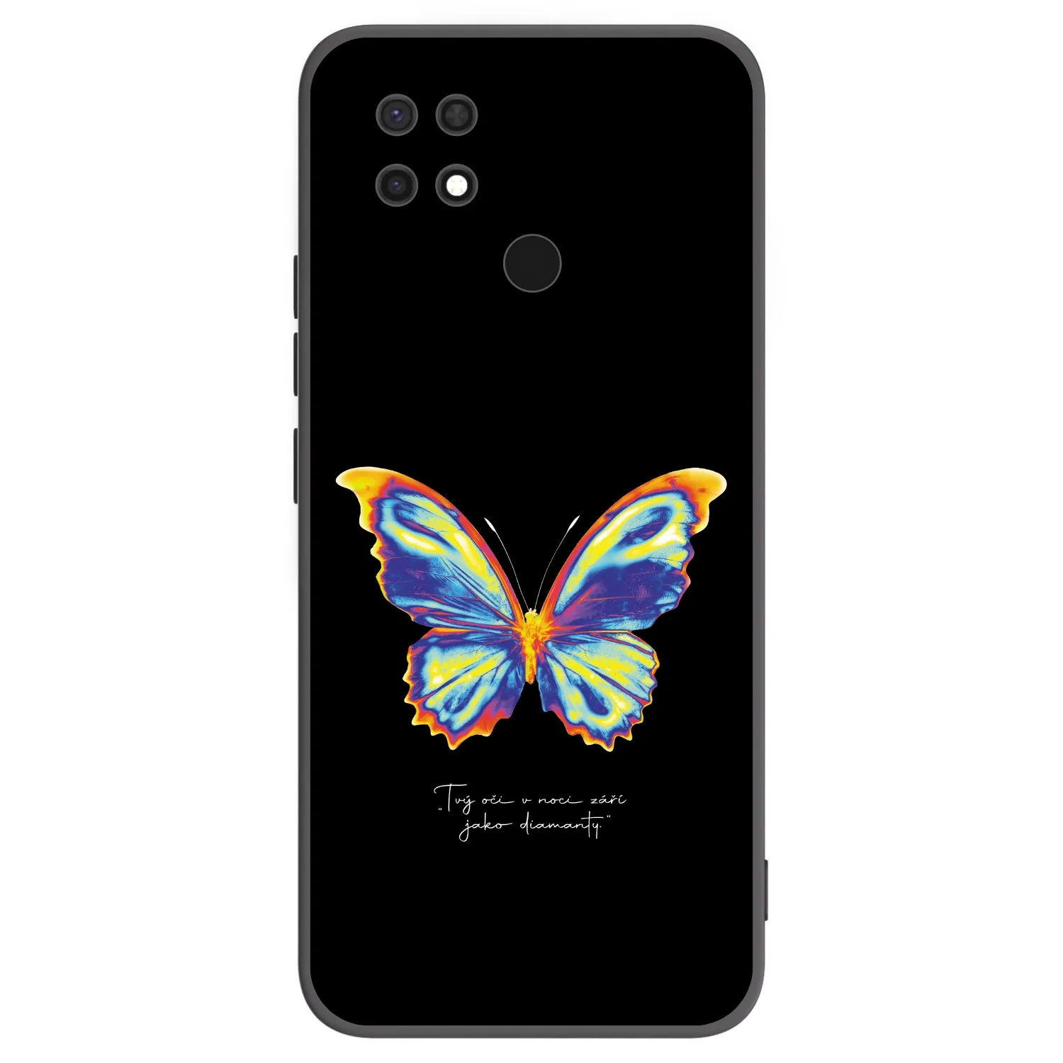 Picasee Μαύρη θήκη σιλικόνης για Xiaomi Redmi 10C - Diamanty Black