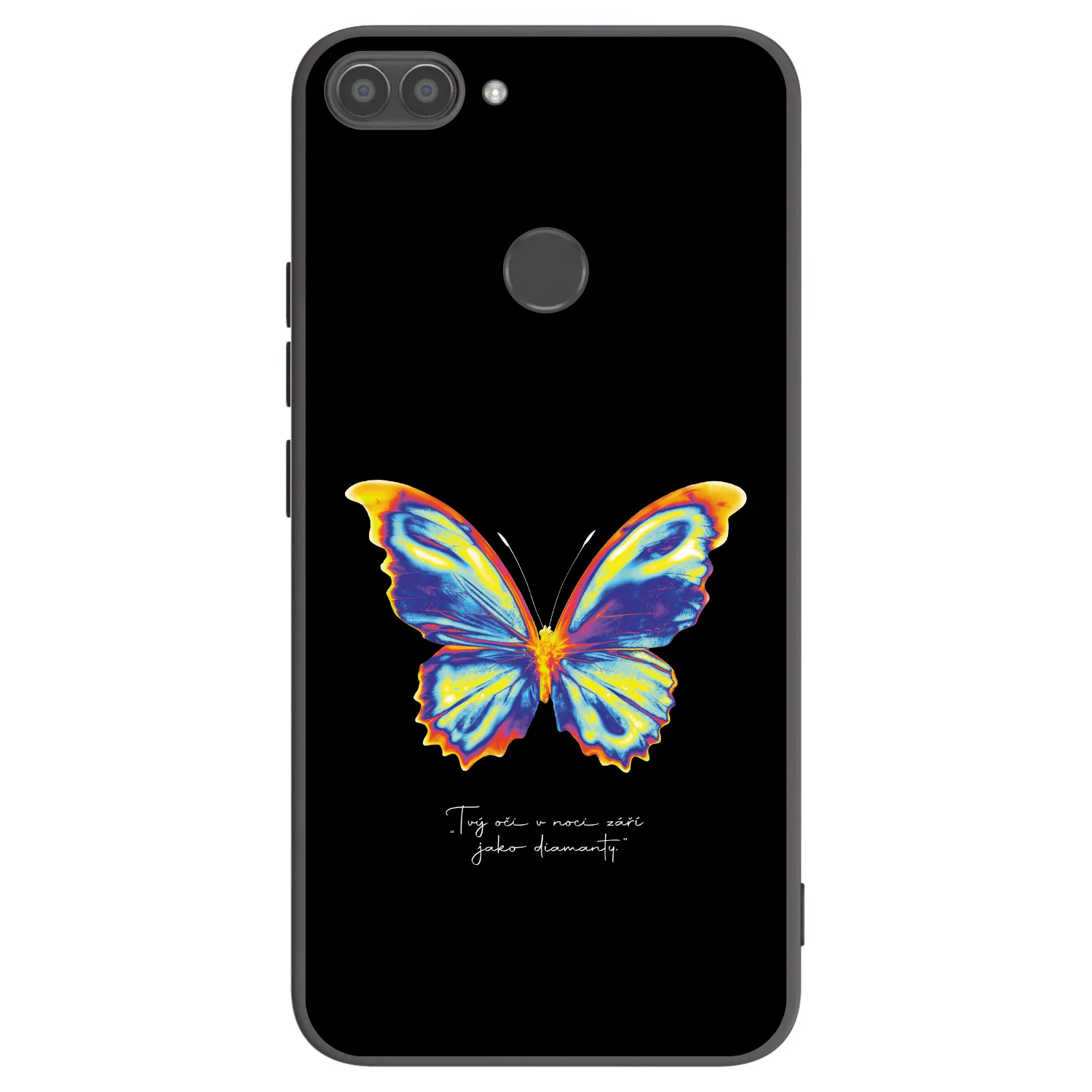 Picasee Μαύρη θήκη σιλικόνης για Huawei P Smart - Diamanty Black