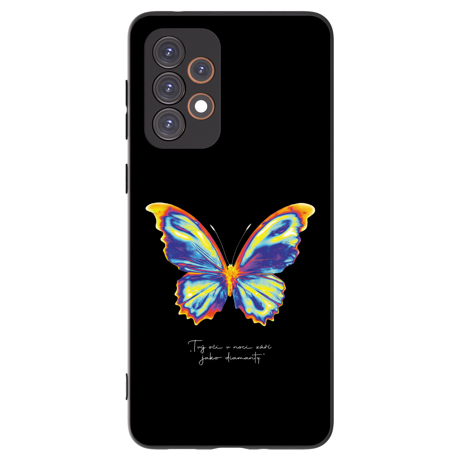 Picasee Μαύρη θήκη σιλικόνης για Samsung Galaxy A33 5G A336 - Diamanty Black