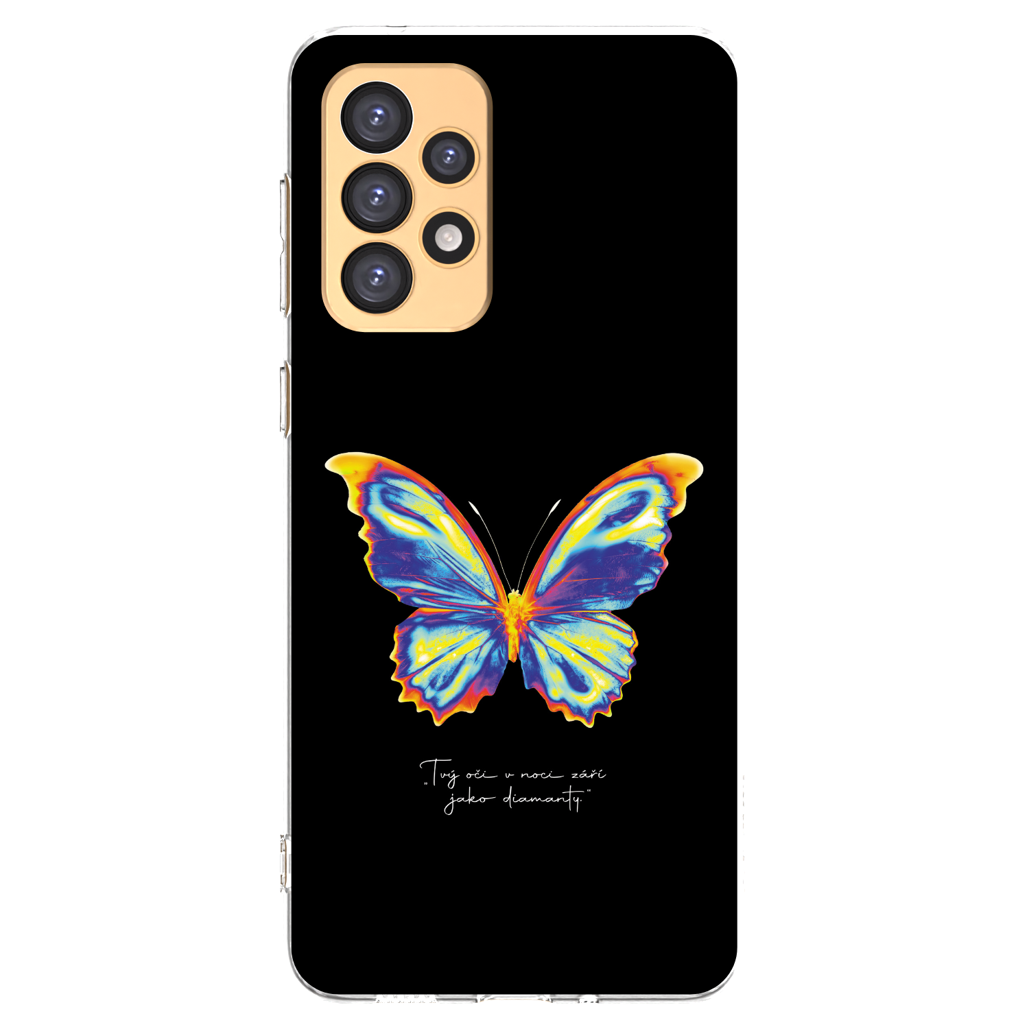 Picasee διαφανής θήκη σιλικόνης Samsung Galaxy A33 5G A336 - Diamanty Black