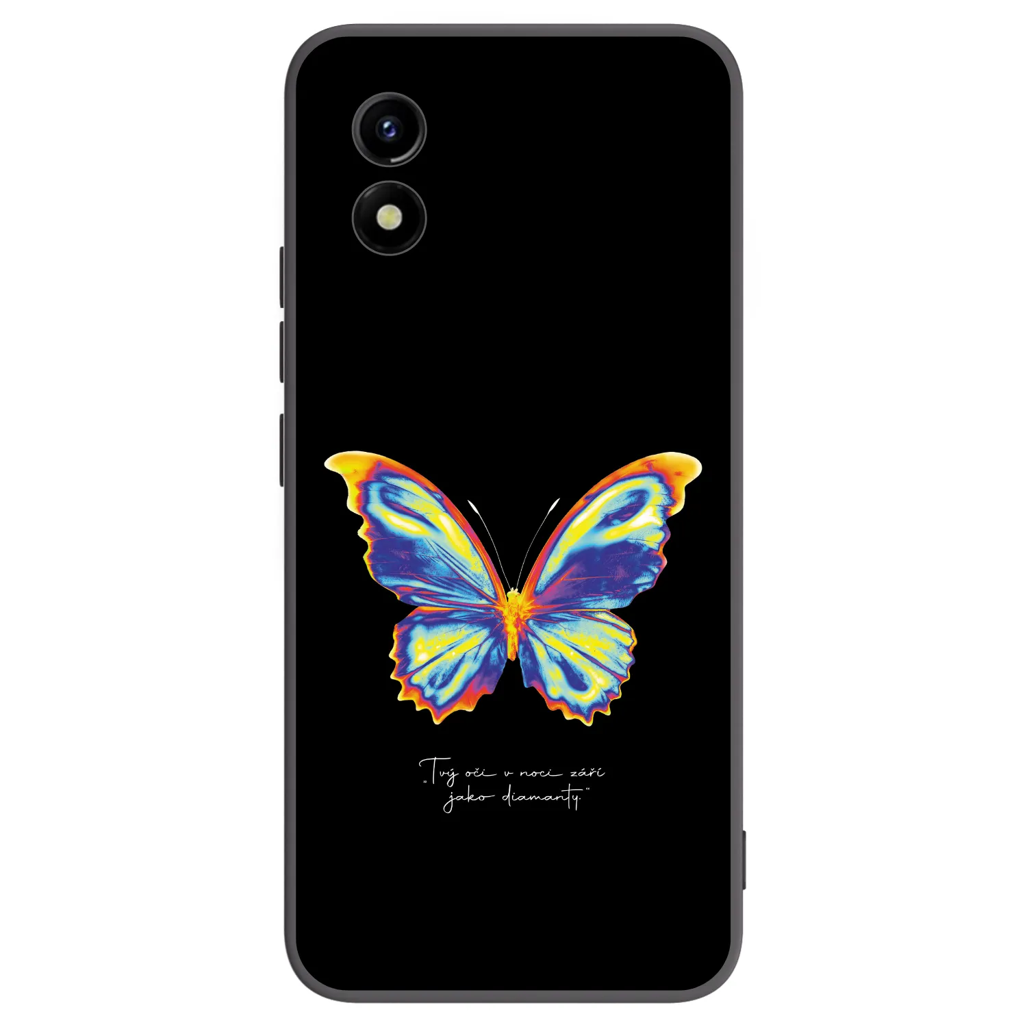 Picasee Μαύρη θήκη σιλικόνης για Vivo Y01 - Diamanty Black