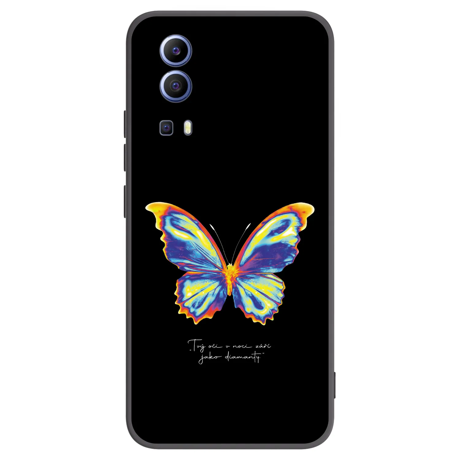Picasee Μαύρη θήκη σιλικόνης για Vivo Y52 5G - Diamanty Black