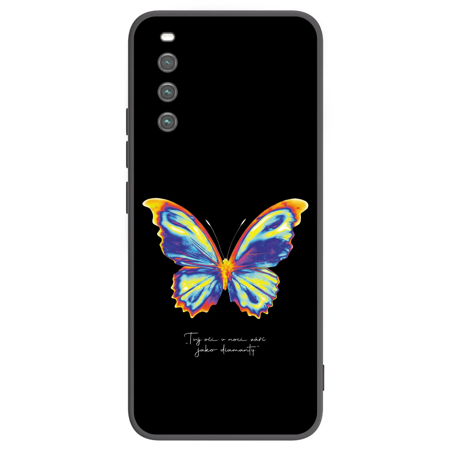 Picasee Μαύρη θήκη σιλικόνης για Sony Xperia 10 IV 5G - Diamanty Black
