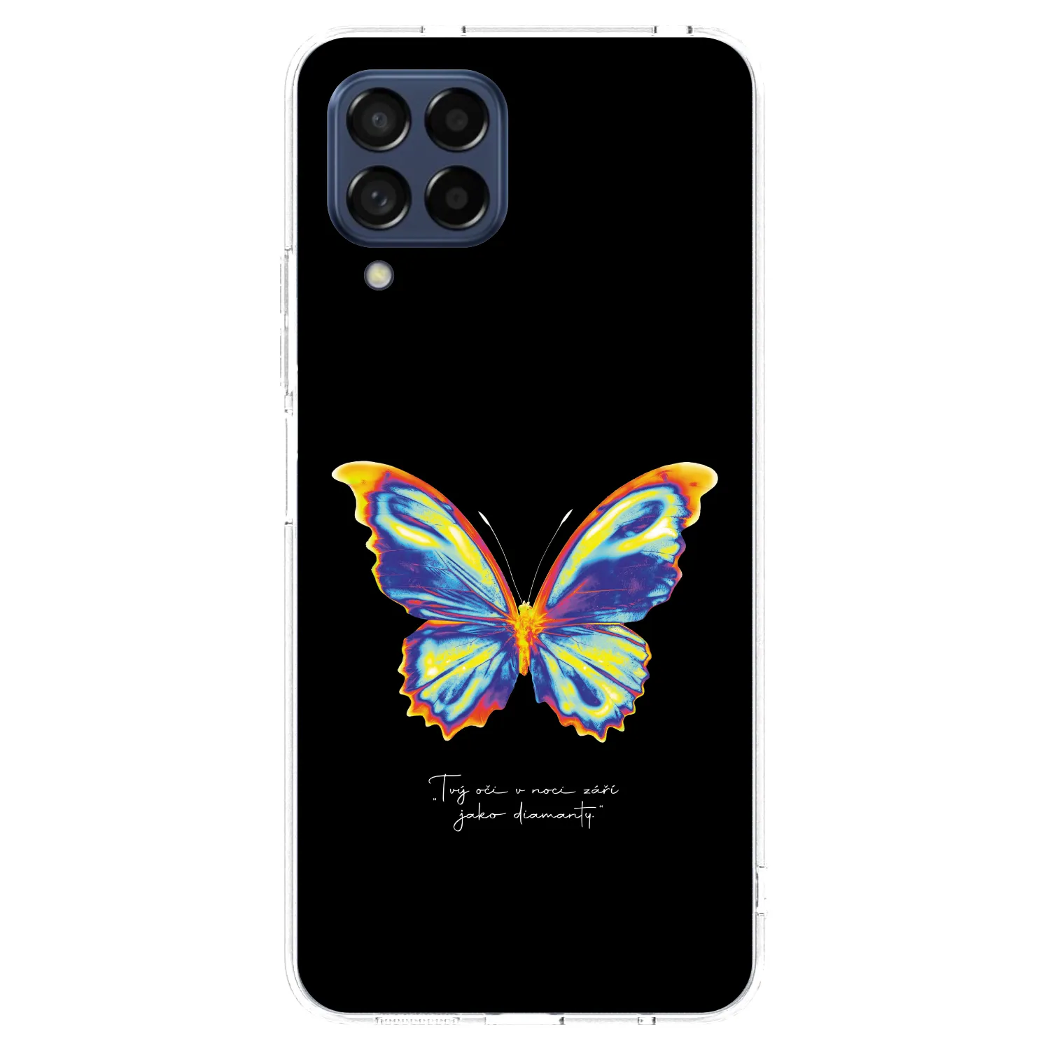 Picasee διαφανής θήκη σιλικόνης Samsung Galaxy M53 5G - Diamanty Black