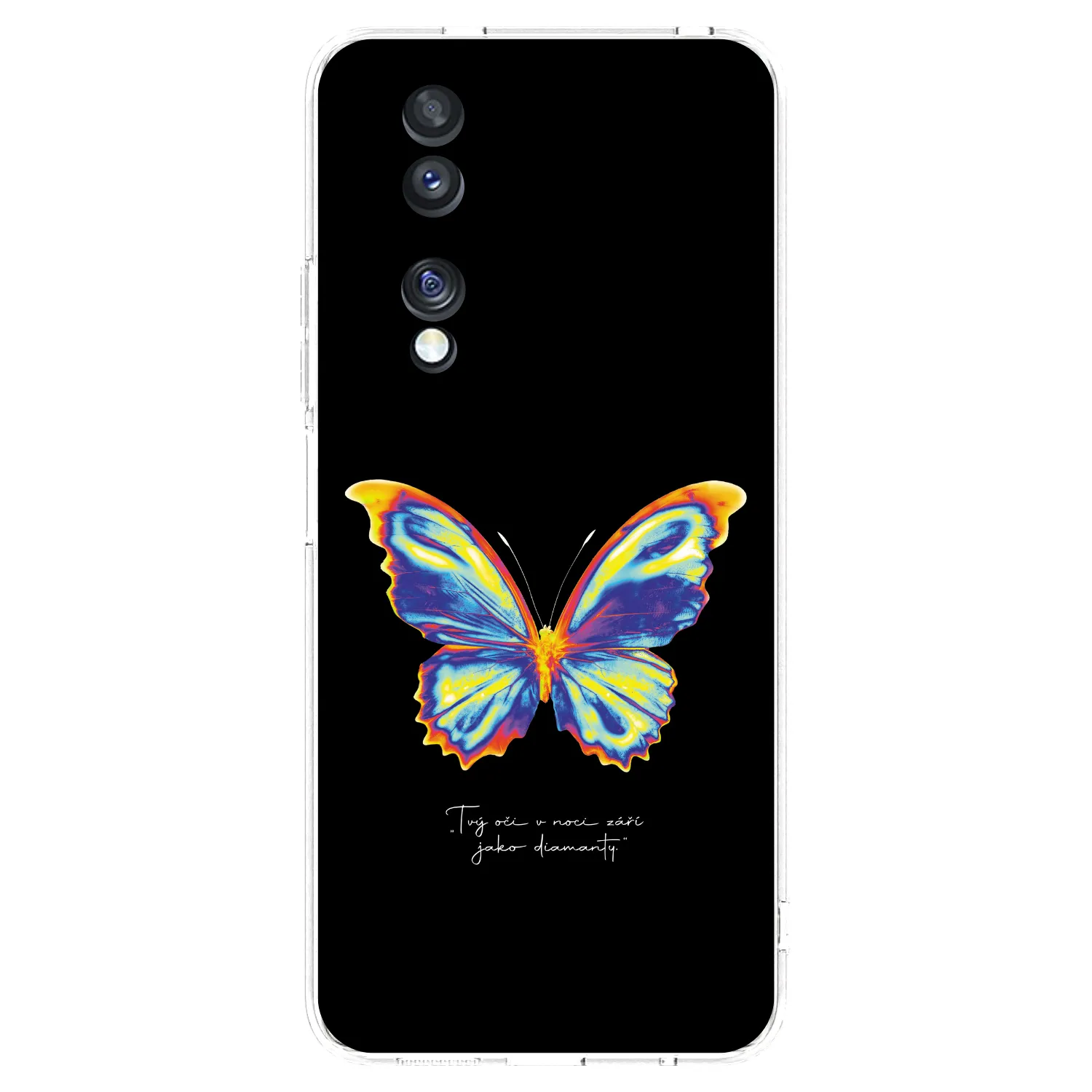 Picasee διαφανής θήκη σιλικόνης Honor 70 - Diamanty Black
