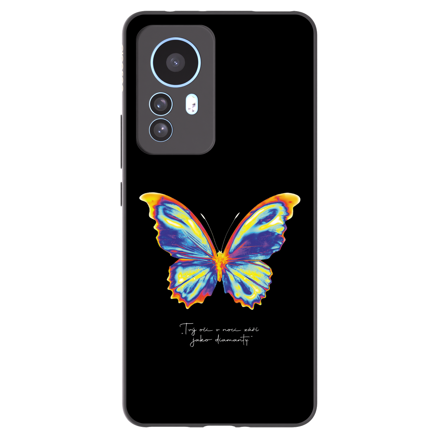 Picasee Μαύρη θήκη σιλικόνης για Xiaomi 12T - Diamanty Black