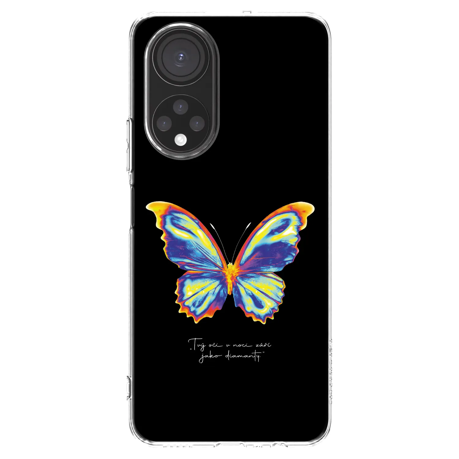 Picasee διαφανής θήκη σιλικόνης Honor X7 - Diamanty Black