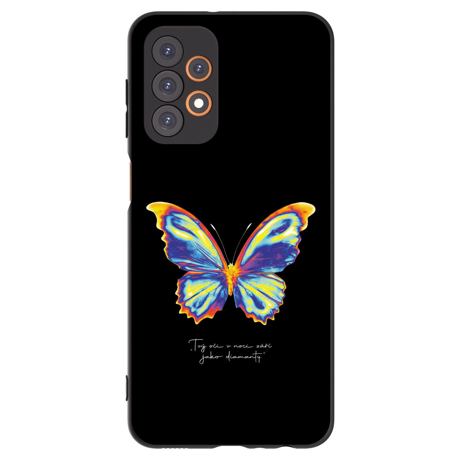 Picasee Μαύρη θήκη σιλικόνης για Samsung Galaxy A23 A236B 5G - Diamanty Black
