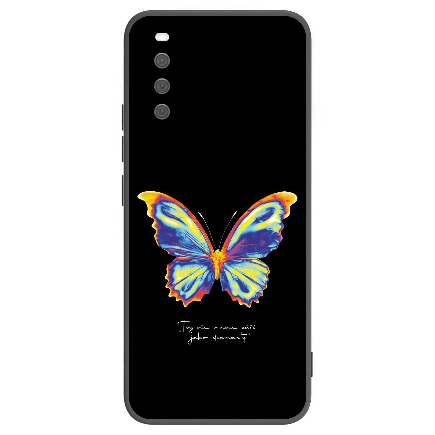 Picasee Μαύρη θήκη σιλικόνης για Sony Xperia 10 III - Diamanty Black
