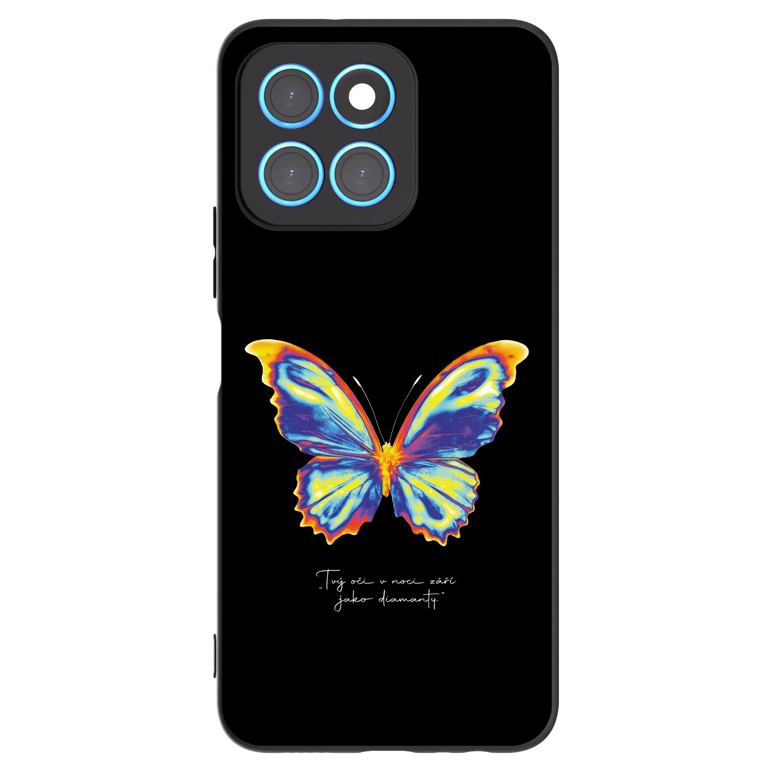 Picasee Μαύρη θήκη σιλικόνης για Honor X6 - Diamanty Black