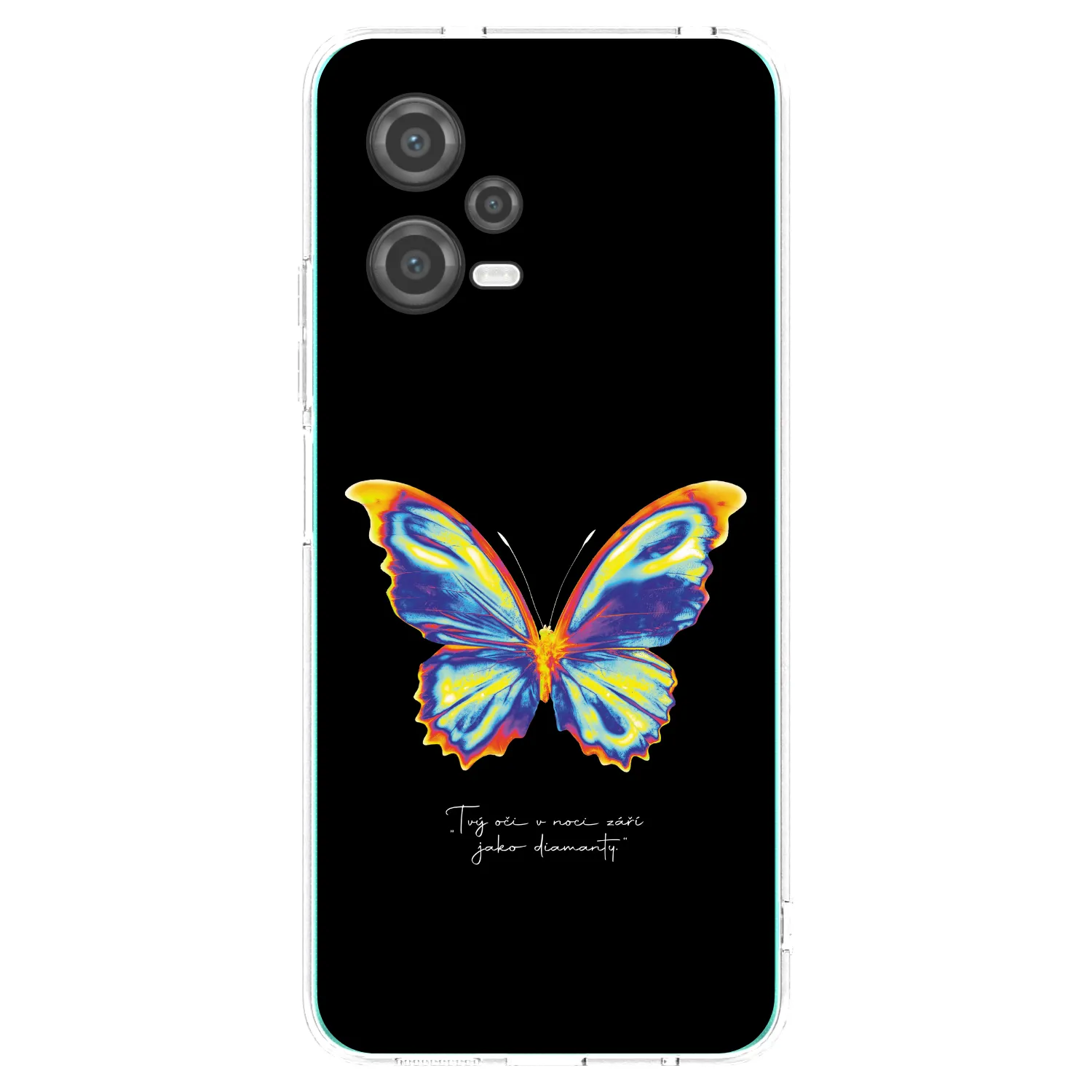 Picasee διαφανής θήκη σιλικόνης Xiaomi Poco X5 - Diamanty Black
