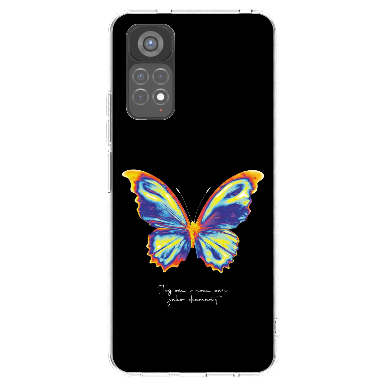 Picasee διαφανής θήκη σιλικόνης Xiaomi Redmi Note 11S 5G - Diamanty Black