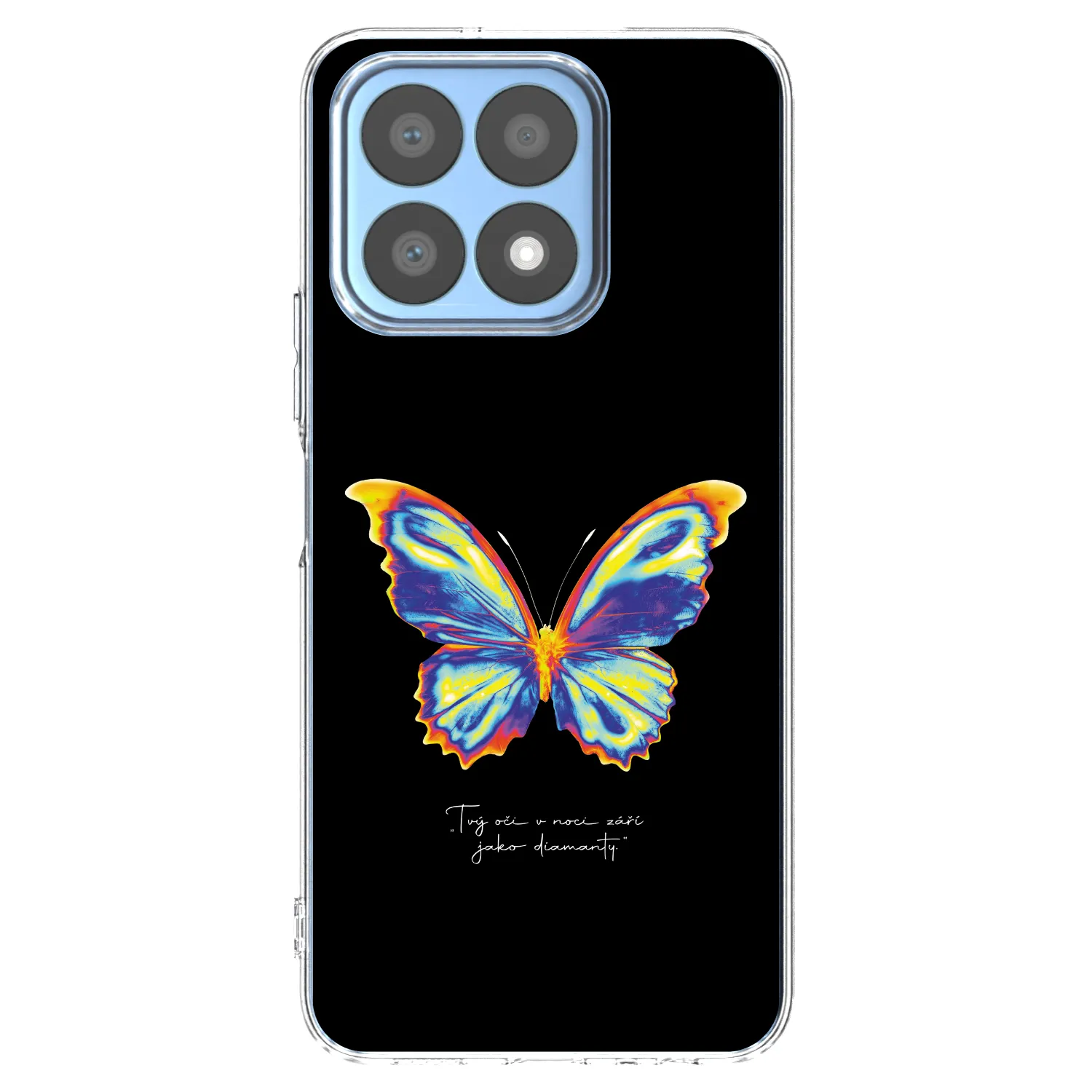 Picasee διαφανής θήκη σιλικόνης Honor X8a - Diamanty Black