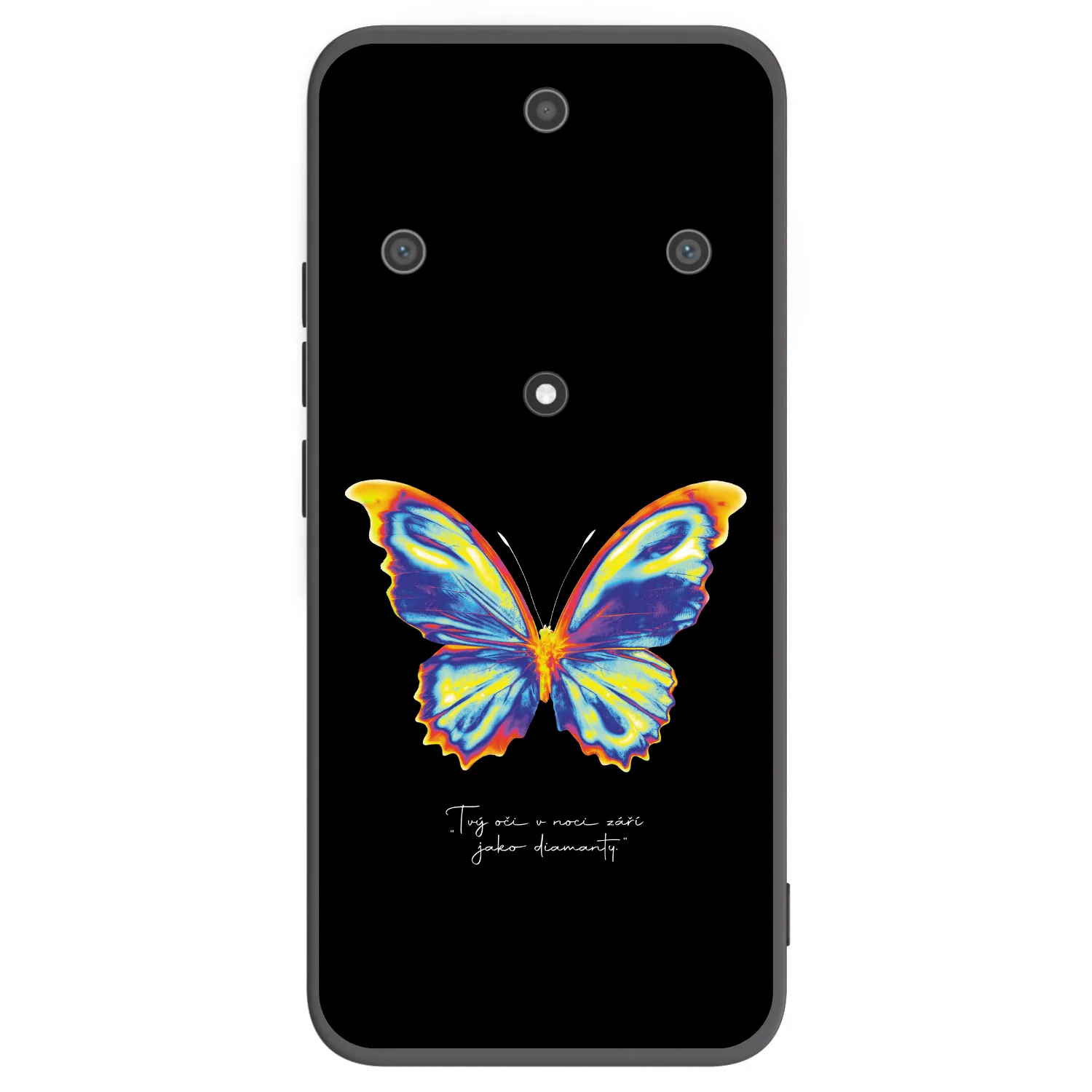 Picasee Μαύρη θήκη σιλικόνης για Honor Magic5 Lite 5G - Diamanty Black