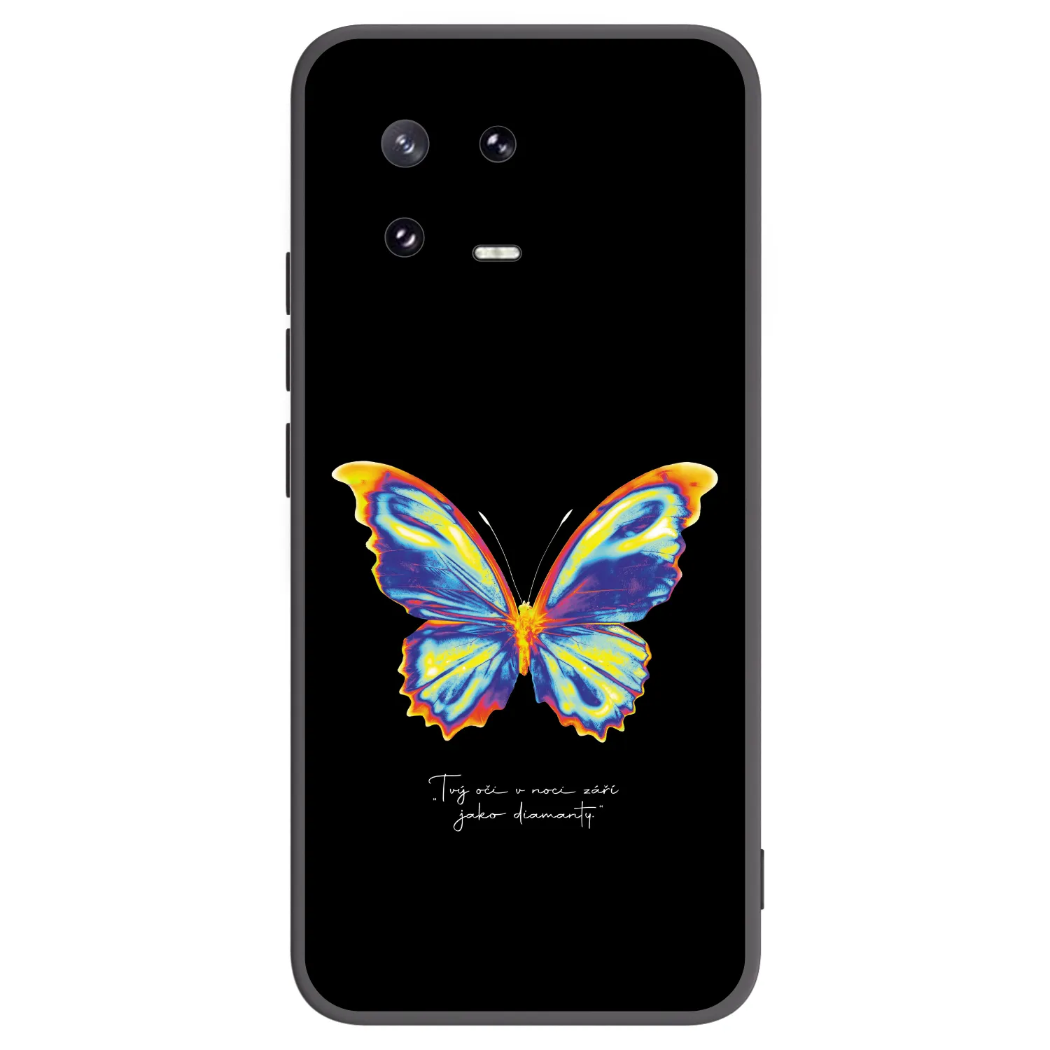 Picasee Μαύρη θήκη σιλικόνης για Xiaomi 13 Pro - Diamanty Black