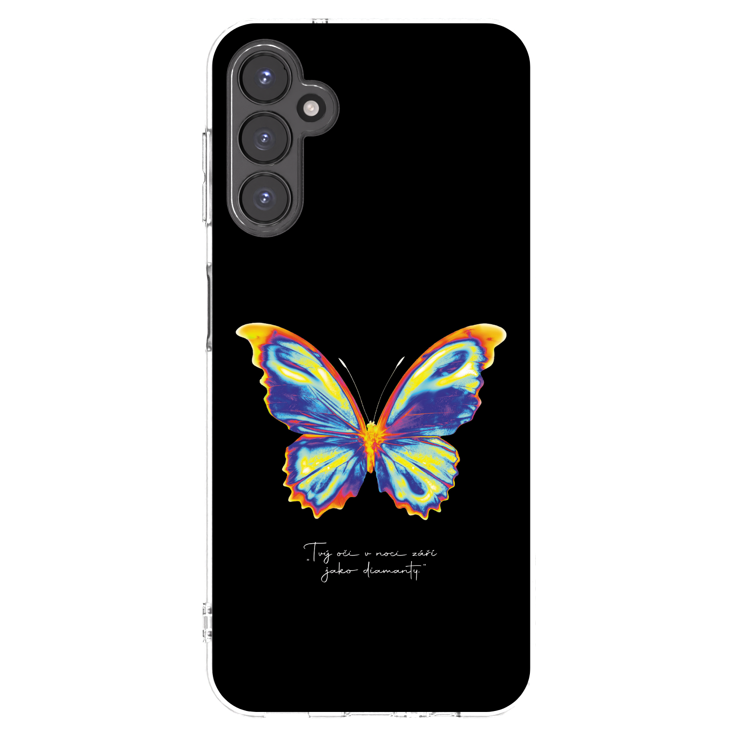 Picasee διαφανής θήκη σιλικόνης Samsung Galaxy A14 5G A146P - Diamanty Black