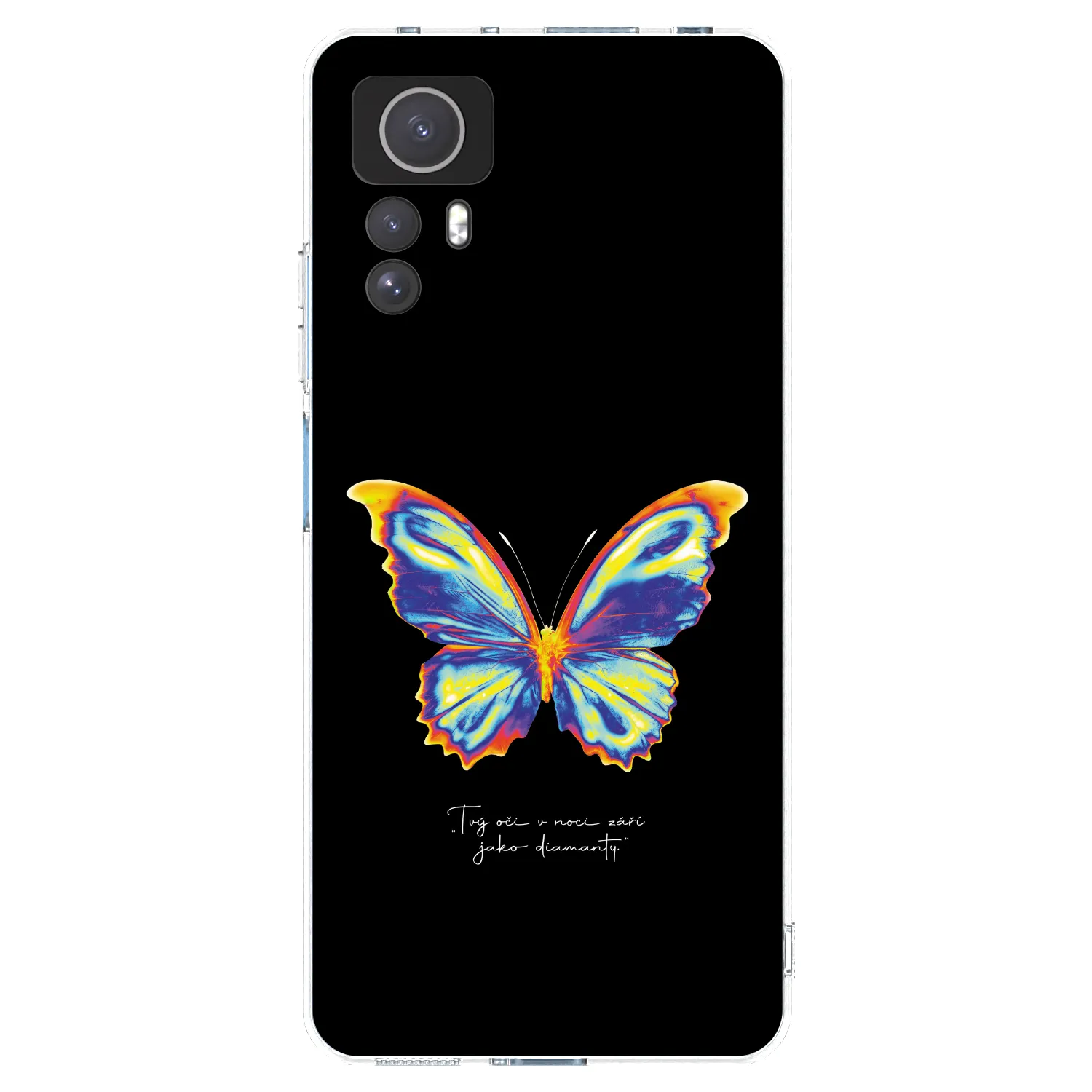 Picasee διαφανής θήκη σιλικόνης Xiaomi Redmi Note 12S - Diamanty Black