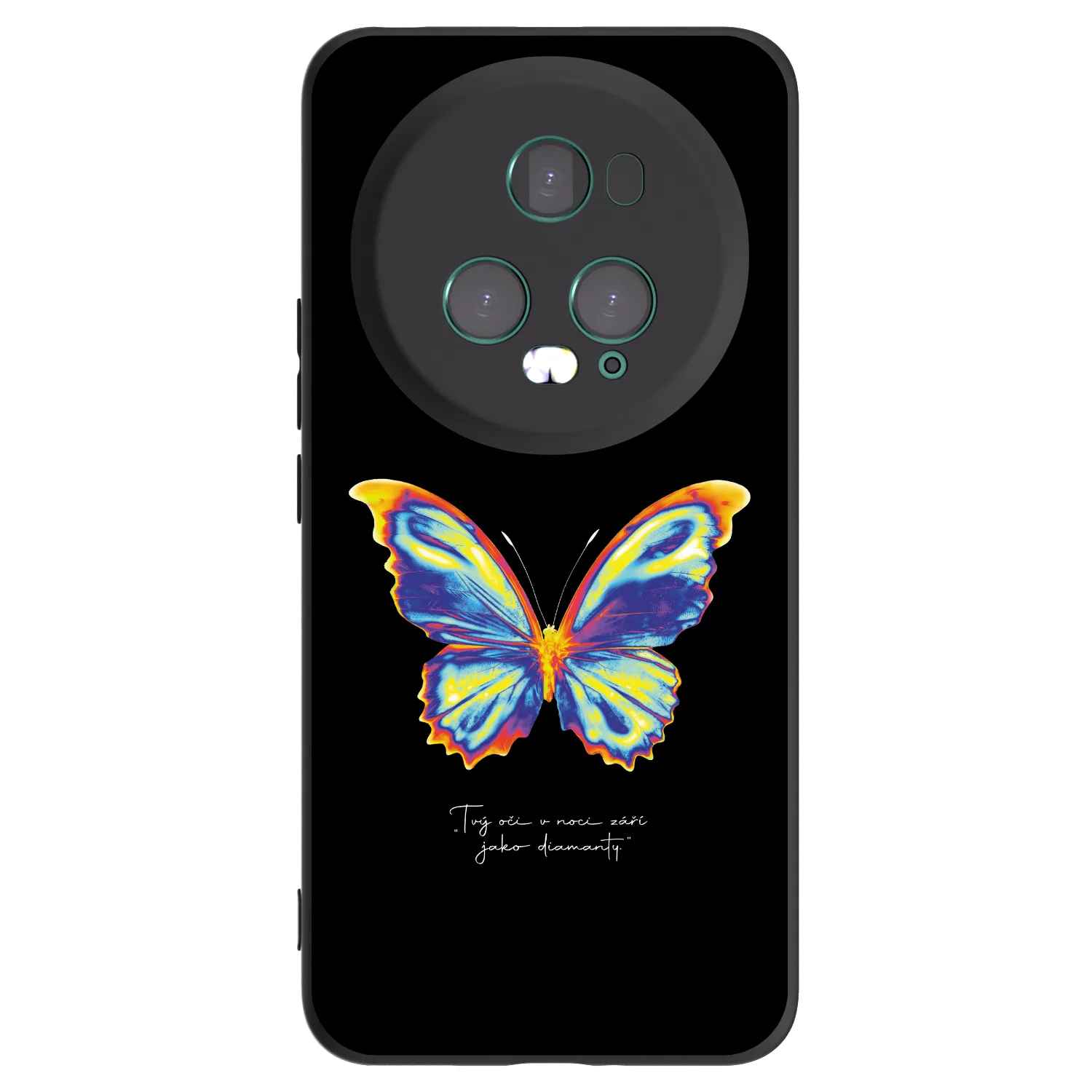 Picasee Μαύρη θήκη σιλικόνης για Honor Magic5 Pro - Diamanty Black