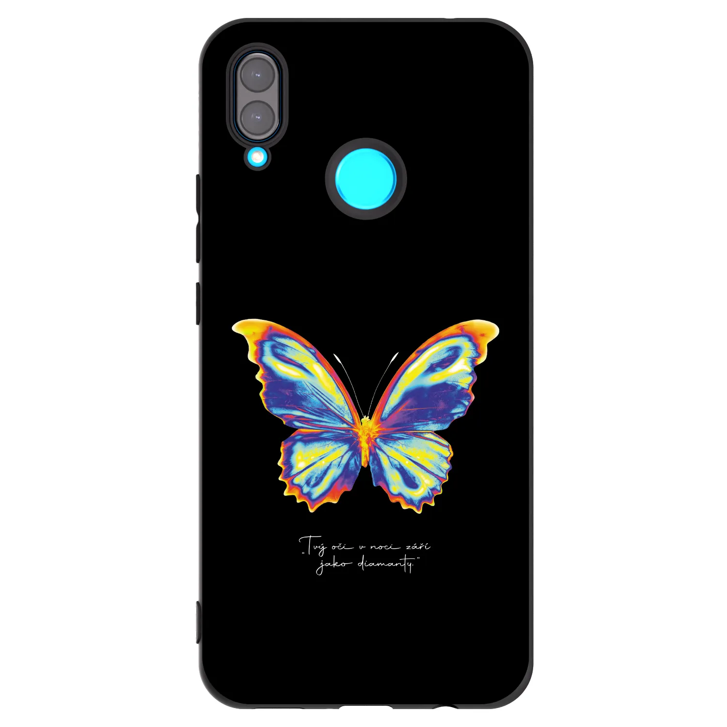 Picasee Μαύρη θήκη σιλικόνης για Huawei Nova 3i - Diamanty Black