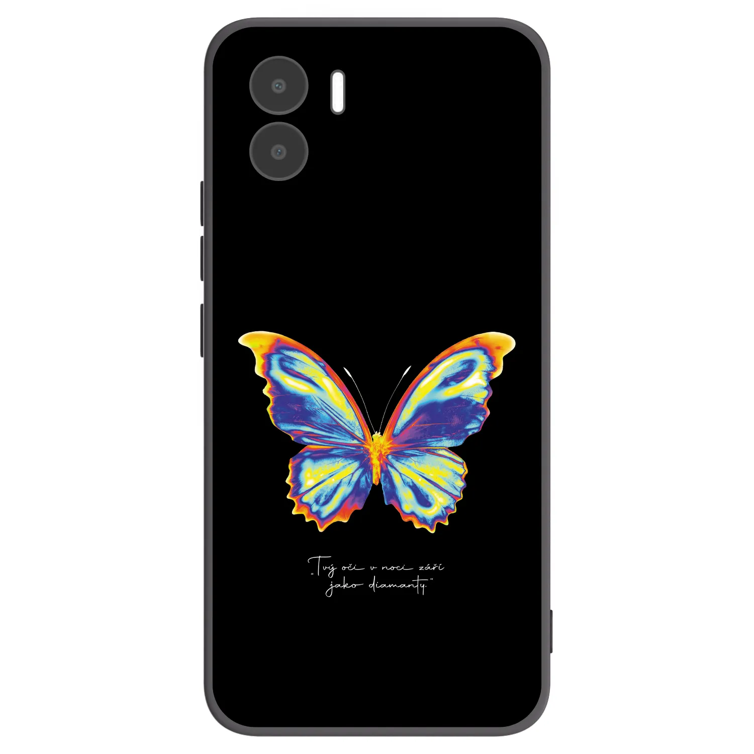 Picasee Μαύρη θήκη σιλικόνης για Xiaomi Redmi A2 - Diamanty Black