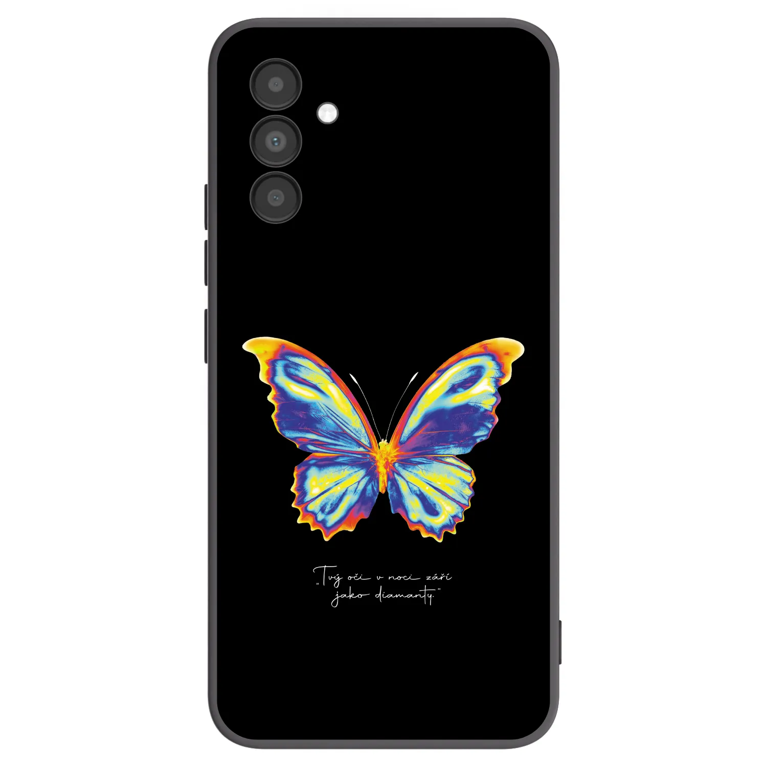 Picasee Μαύρη θήκη σιλικόνης για Samsung Galaxy A04s A047F - Diamanty Black