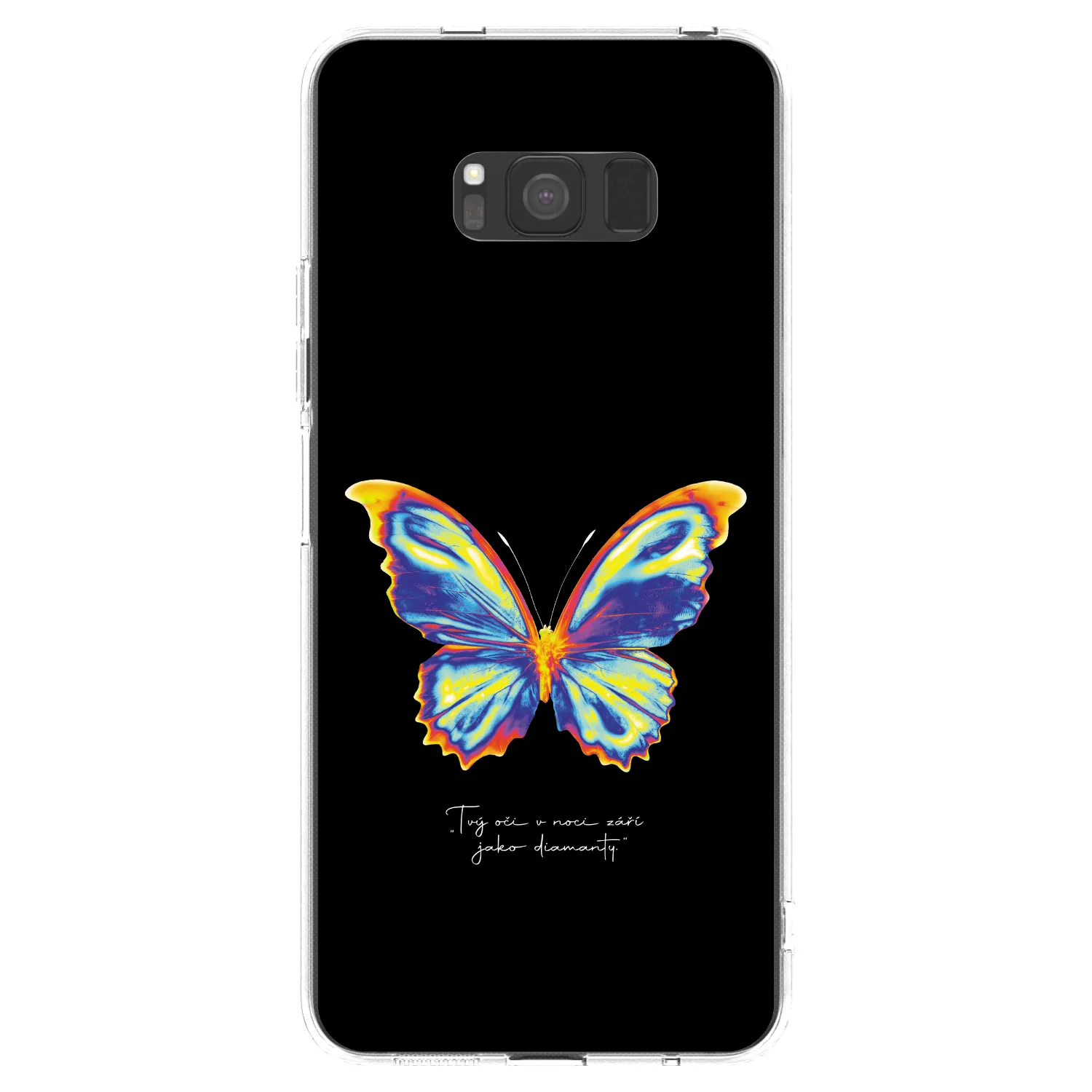 Picasee διαφανής θήκη σιλικόνης Samsung Galaxy S8 G950F - Diamanty Black