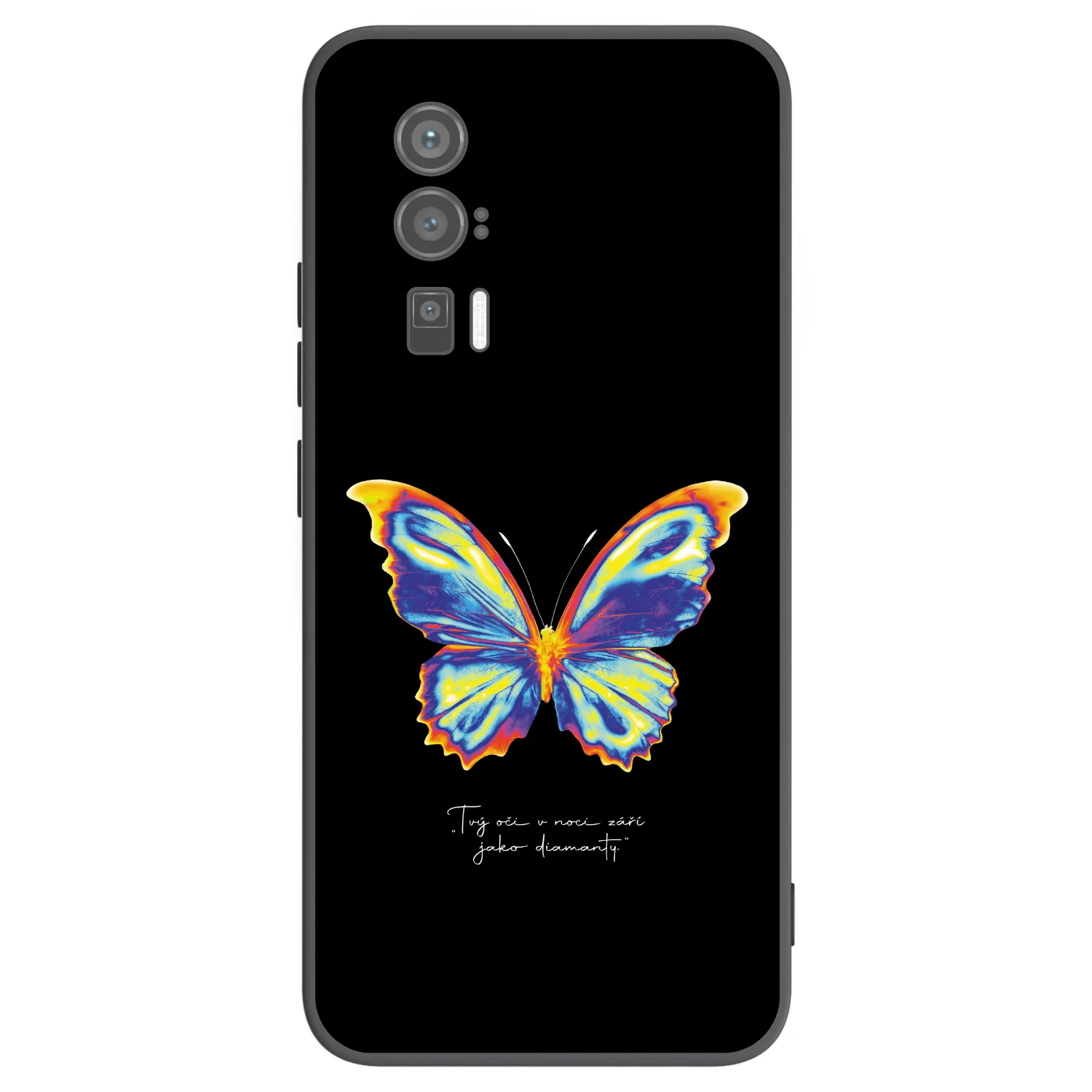 Picasee Μαύρη θήκη σιλικόνης για Xiaomi Poco F5 Pro 5G - Diamanty Black