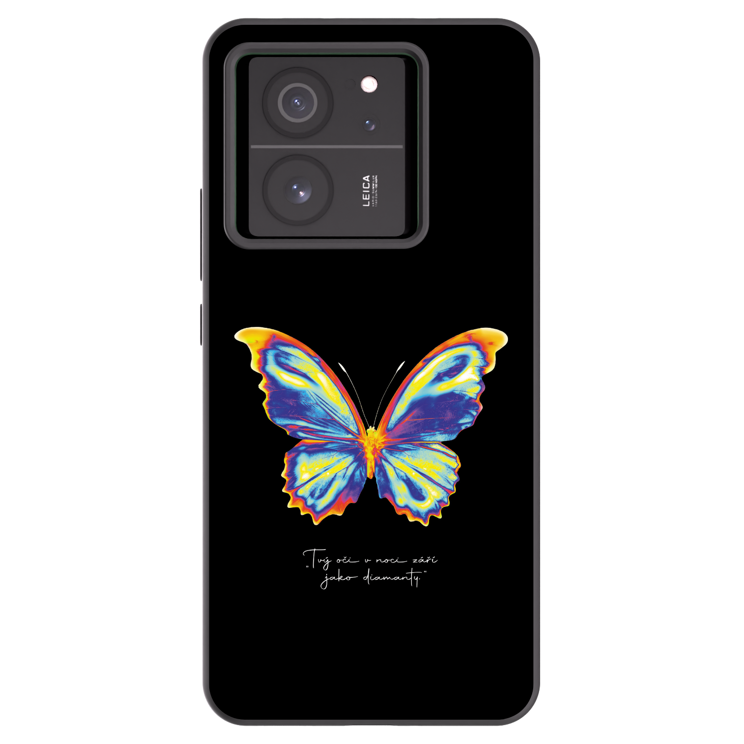 Picasee Μαύρη θήκη σιλικόνης για Xiaomi 13T - Diamanty Black