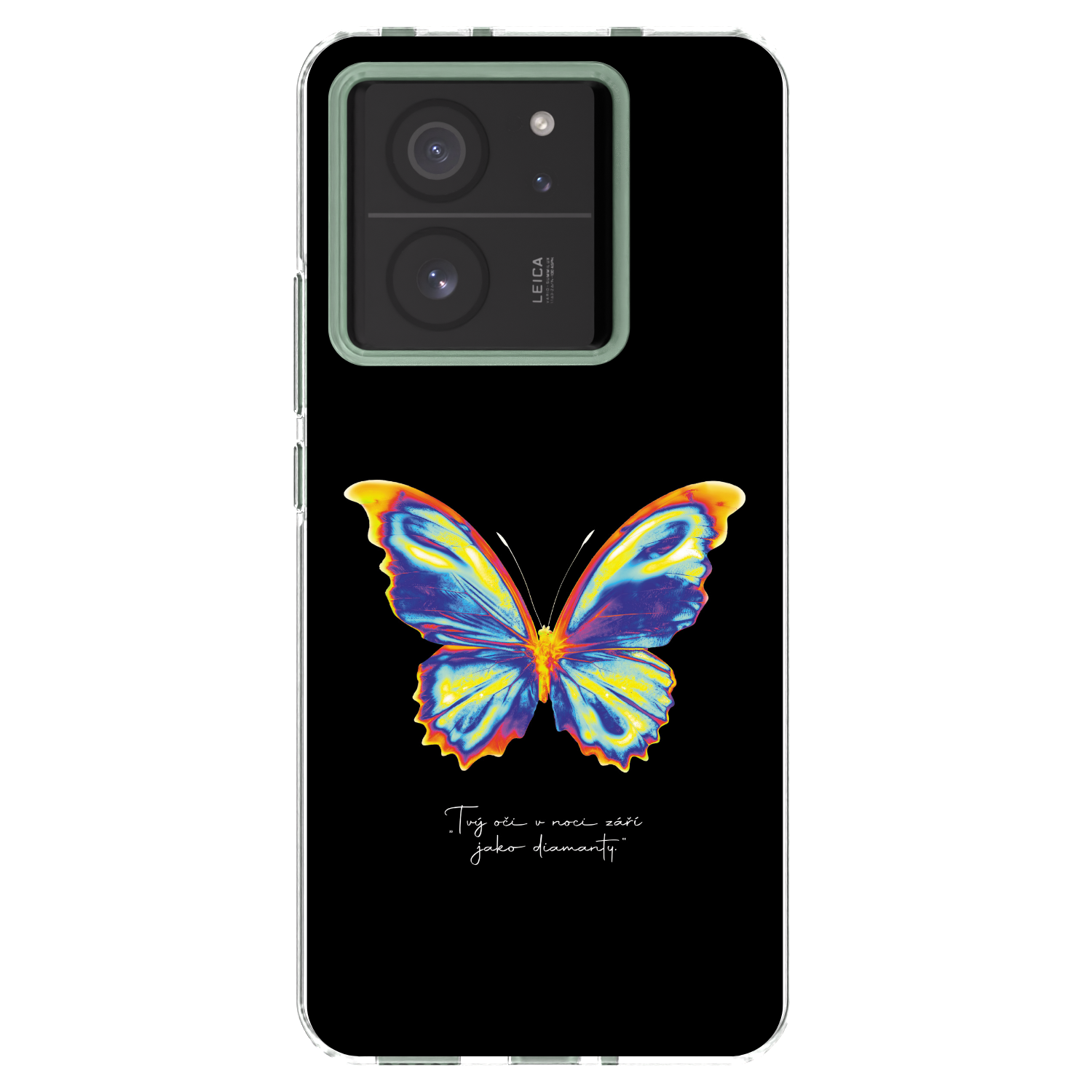 Picasee διαφανής θήκη σιλικόνης Xiaomi 13T - Diamanty Black