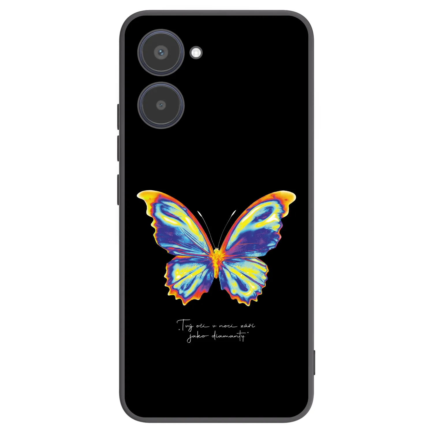 Picasee Μαύρη θήκη σιλικόνης για Realme 10 4G - Diamanty Black