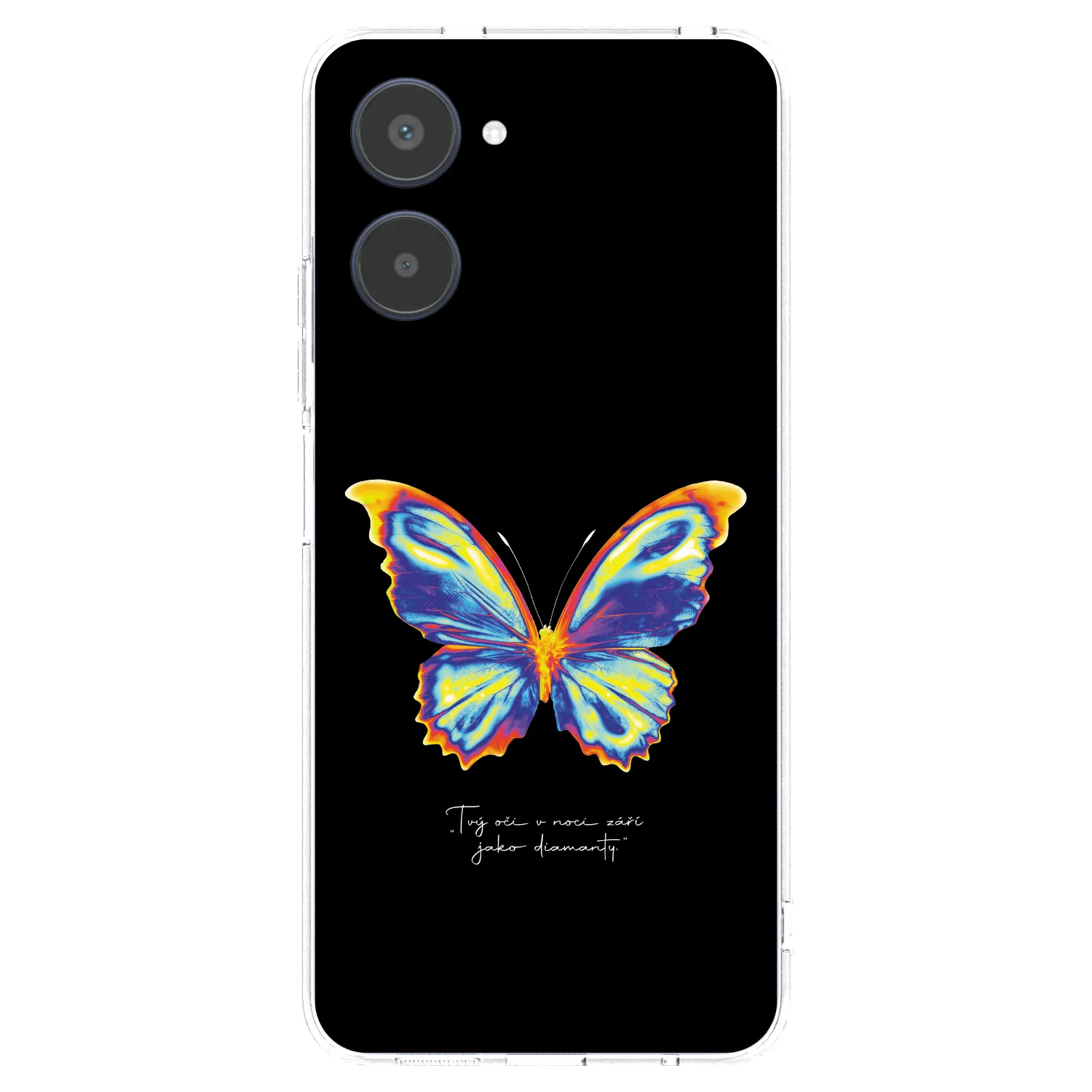 Picasee διαφανής θήκη σιλικόνης Realme 10 4G - Diamanty Black